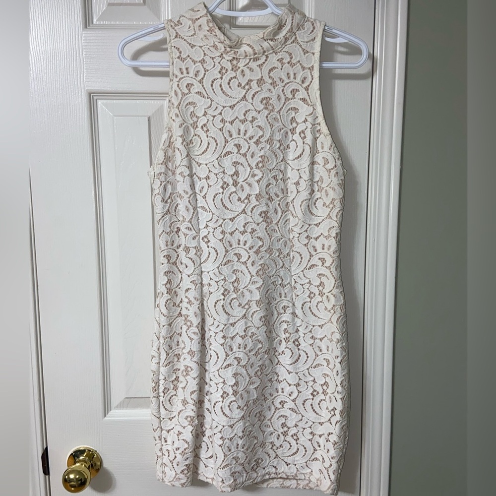 White lace dress